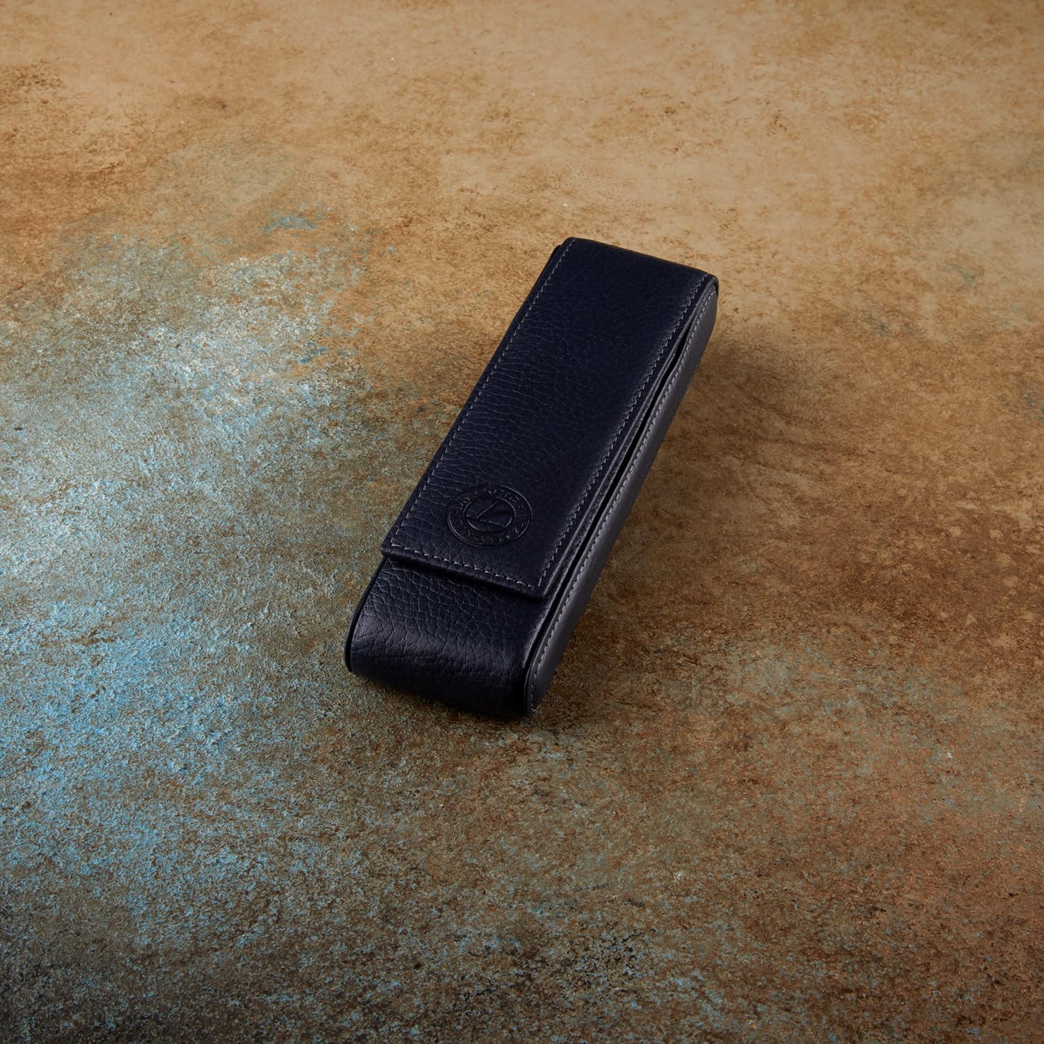 DERİ KALEMLİK - MAVİ