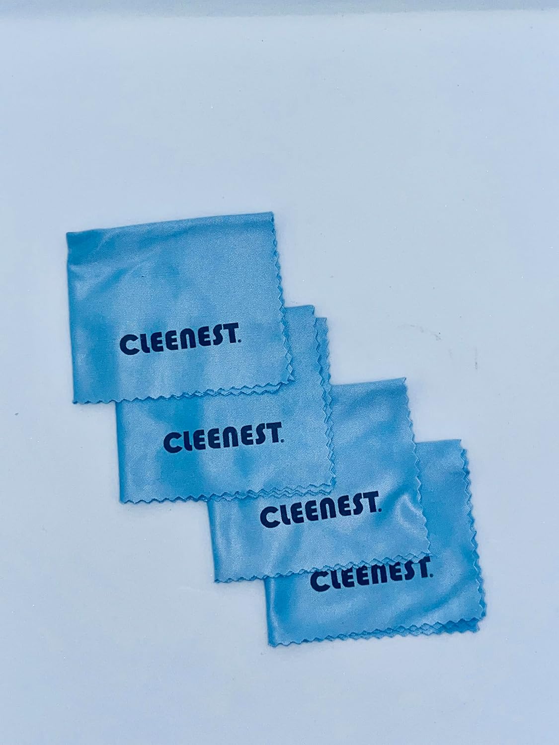 Yüksek Kaliteli Mikrofiber Temizleme Bezi Gözlük Temizleme Bezi Gözlükler, Ekranlar, Tabletler, Gözlükler için, 4 Adet, (15 x 18 cm) Turkuaz...