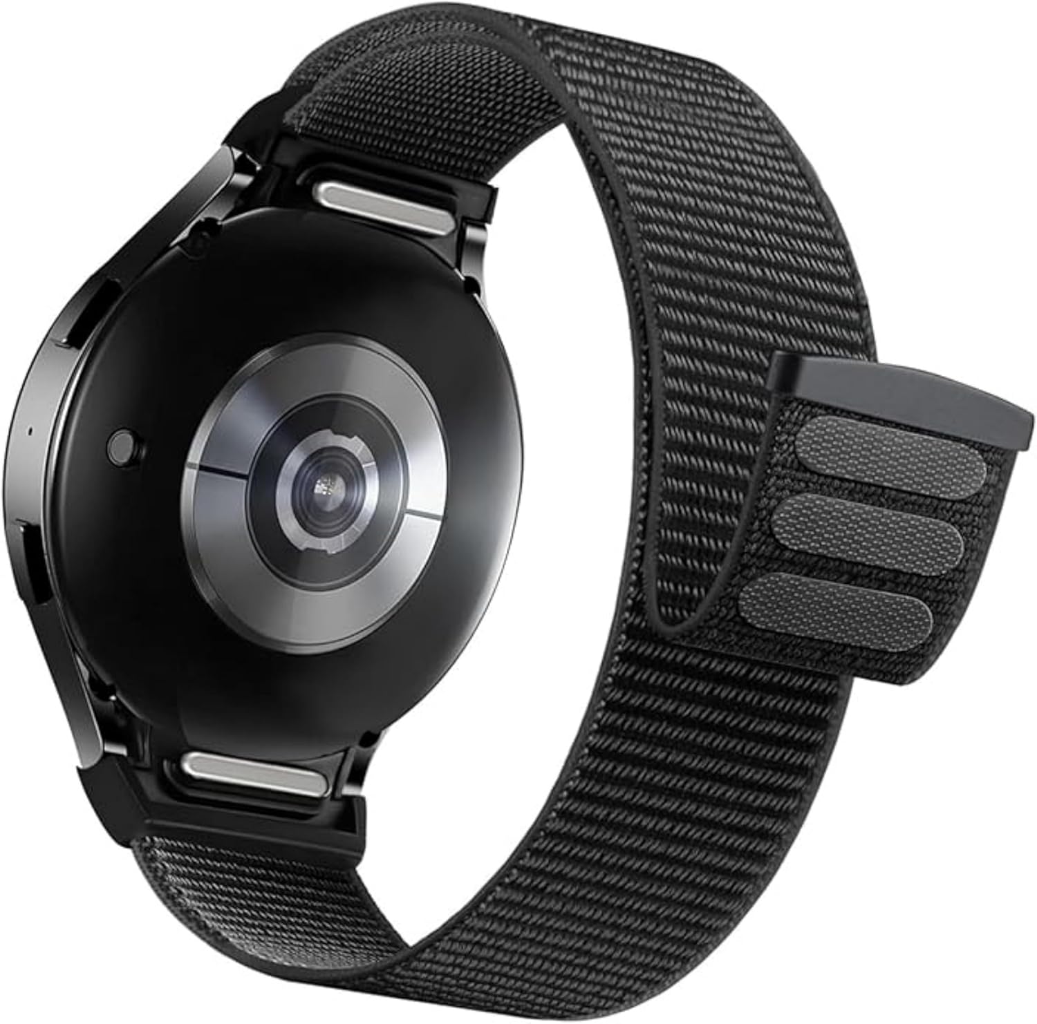 Yeni Nesil Bağlantılı 20mm Hasırlı Kumaş Kordon Uyumlu Galaxy FE/7/6/5/4 Serisi İçin Konforlu Kayış (40mm/44mm) 6/4 (47/43/42mm) ve 5 Pro 45mm Uyumlu