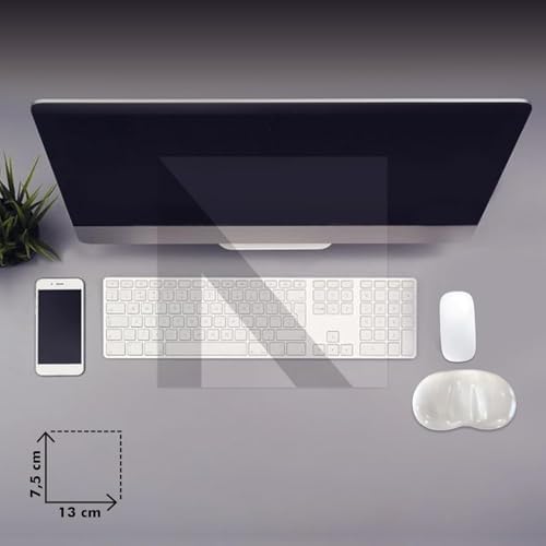 - Jel Mouse Ve Klavye Bilek Destek Pedi | Yumuşak, Ergonomik, El Bileği Dinlendirme Pedi (Fare Bilek Desteği, Şeffaf)