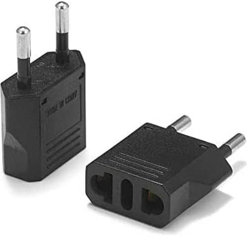 Amerikan Fiş Çevirici, Tip C Priz Dönüştürücü, Seyahat Adaptörü, ABD İngiliz Fişini Avrupa/Türkiye 220V Prizine Çevirici, 6A 1600W Maks Güç, A Kalite Sıkı Geçme