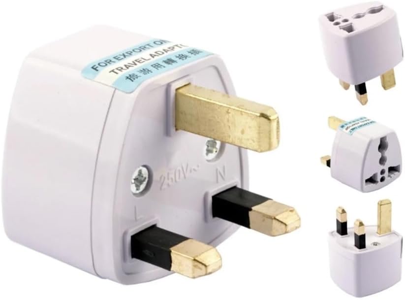 Amerikan, İngiltere,, Hong Kong, Irlanda, Kıbrıs Seyahat Fişi Adaptörü Tip G Plug Adapter Üniversal 3 Pinli İngiliz Fiş Tersi 1 Adet ES5150