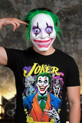 Halloween Maske Yeşil Saç