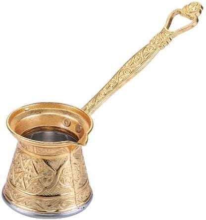 Kosova 5 Döküm Kahve Cezvesi 4-5 Kişilik Altın Rengi