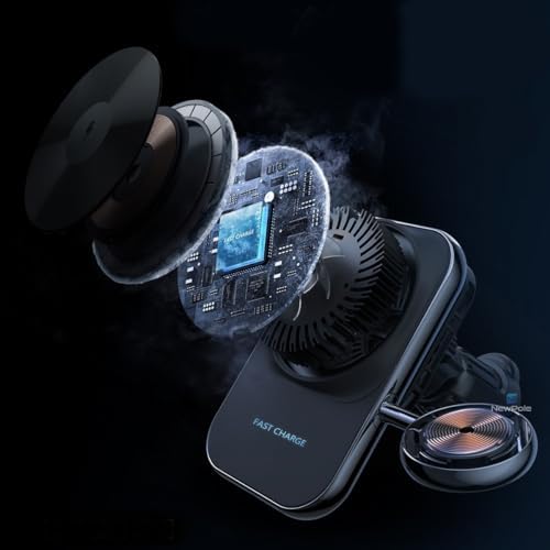 Kablosuz Şarj İle Uyumlu Kablosuz Araç Şarj Aleti 2'si 1 Arada, 15W Şarj Aleti 2 Amper Araç Telefon Tutucu 15 14 13 12 11 Pro Max ultra 2/1 Seri 9 8 7 6 5 4 3 Uyumlu