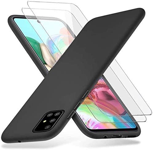 zore BY CONNERS GALAXY A71 MAT SİYAH SİLİKON + 2 ADET CAM EKRAN KORUYUCU