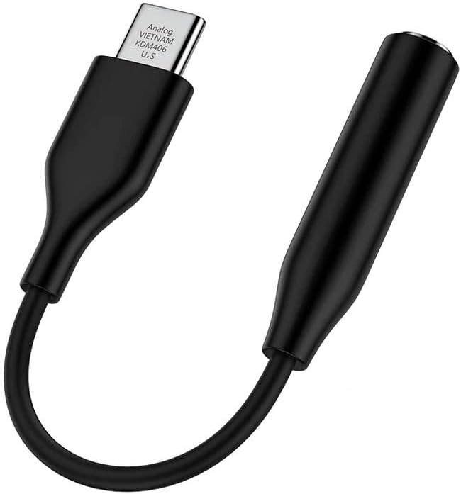 TYPE-C İçin 3.5mm Aux, Kulaklık ve Mikrofon Adaptörü Siyah, Telefonlar ile Uyumlu