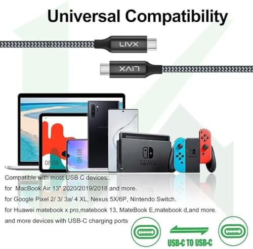 Action Thunderbolt 4 Type C Kablo 100 W PD Şarj 1.8 Metre 40 Gbps Veri ve Görüntü Aktarım Kablosu Örgülü Kablo TH02