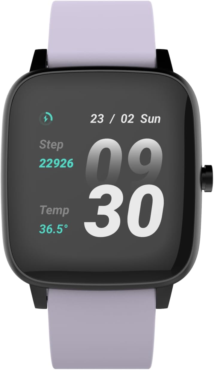 BeeMedic Ateş Ölçerli Akıllı Saat Lila (LİLA)