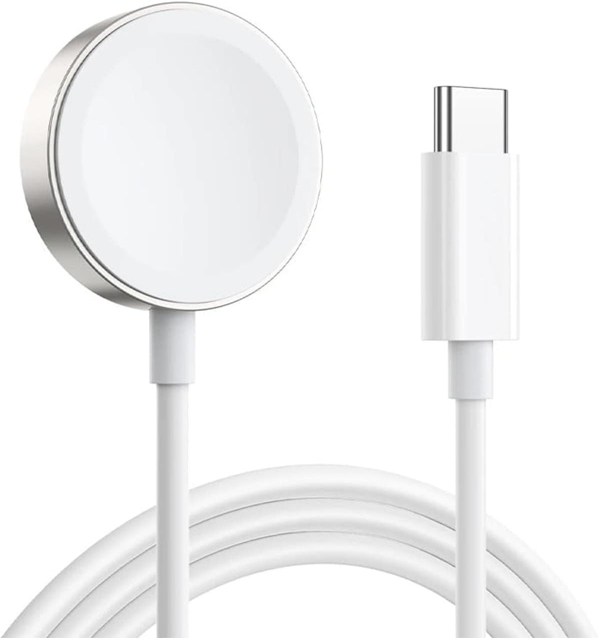 Series 9 41mm için Masaüstü Manyetik Hızlı Şarj Aygıtı - Type-C Kablosu Beyaz