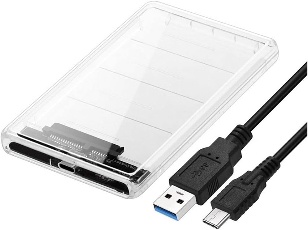 2.5 Sata Type C Usb 3.1 Usb 3.0 Şeffaf Harici Ssd Hdd Hard Disk Kutusu 4389