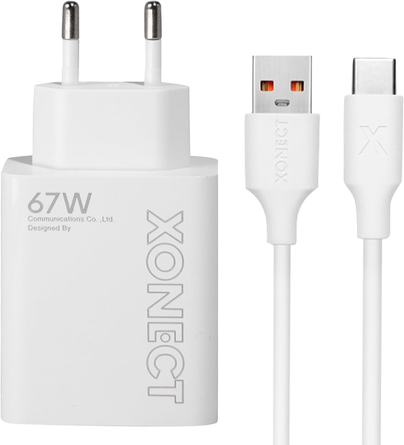 - USB Çıkışlı 67W Hızlı Şarj Adaptörü ve 1M USB to Type-C Kablo Seti