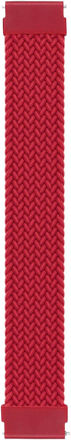 Venu 3 için Kordon, (Large Size, 165mm) Braided Solo  [Venu 3 ile Uyumlu Kordon - Kırmızı]