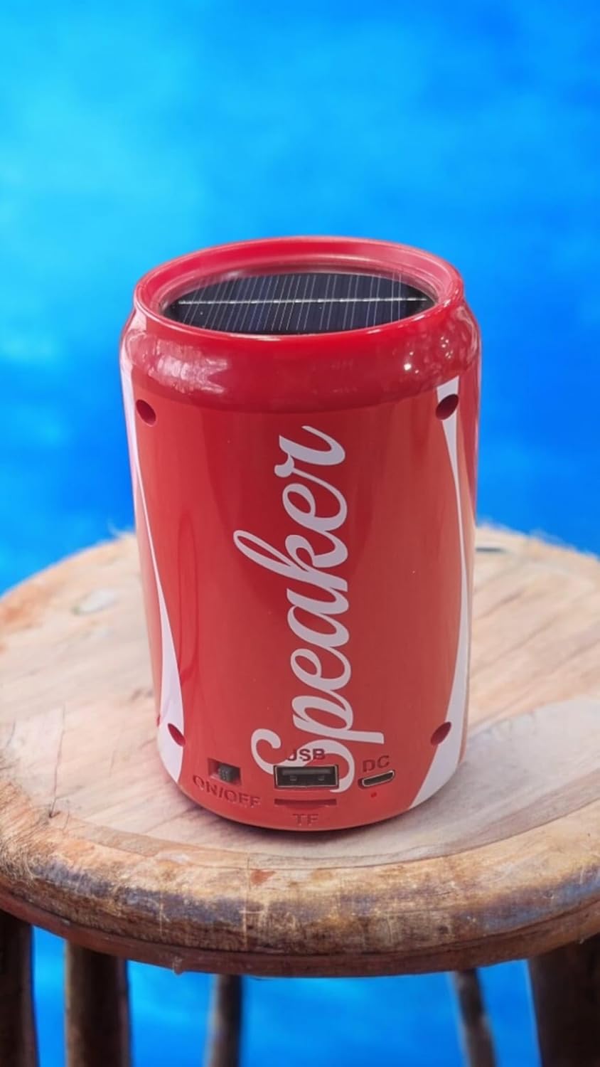 GÜNEŞ ENERJİSİ İLE DE DOLABİLEN RADYOLU FLASH BELLEK VE HAFIZA KART DESTEKLİ SÜPER GÜÇLÜ EL FENERLİ BLUETOOTH SPEAKER ŞARJ EDİLEBİLİR HOPARLÖR BASS SES ÇOK İYİ (KIRMIZI)