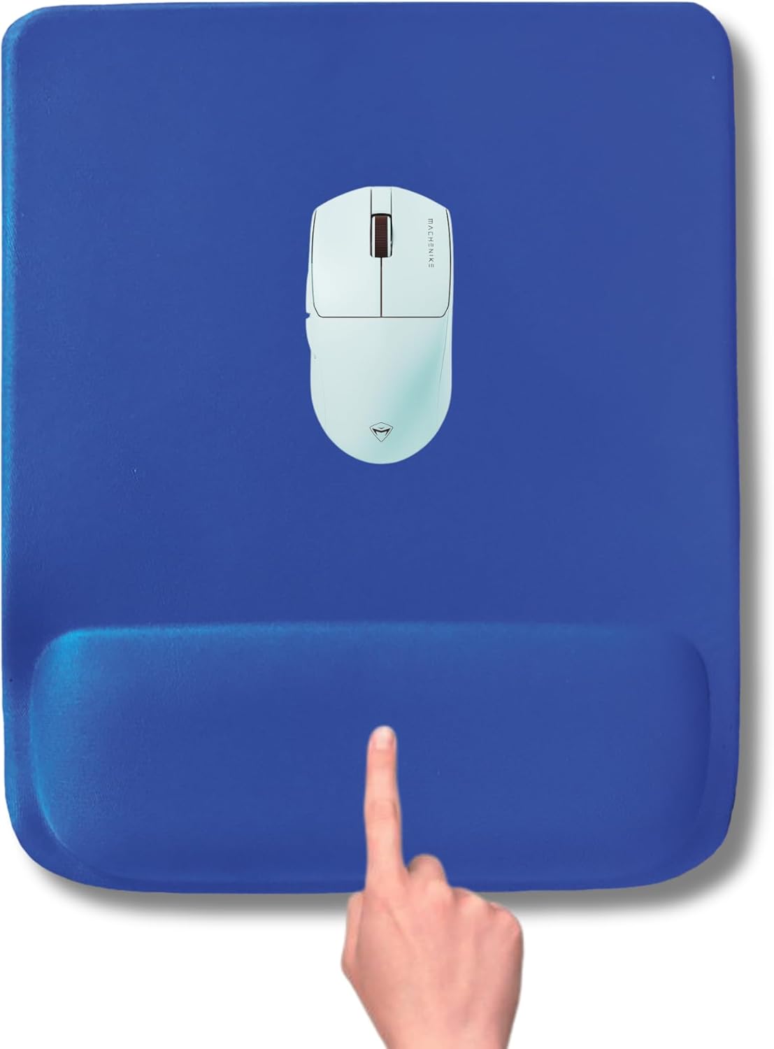 - Dörtgen Bilek Destekli Mouse Pad | Konfor, Kaymaz Taban, Ergonomik, Yumuşak, Ev,ofis (Mavi)