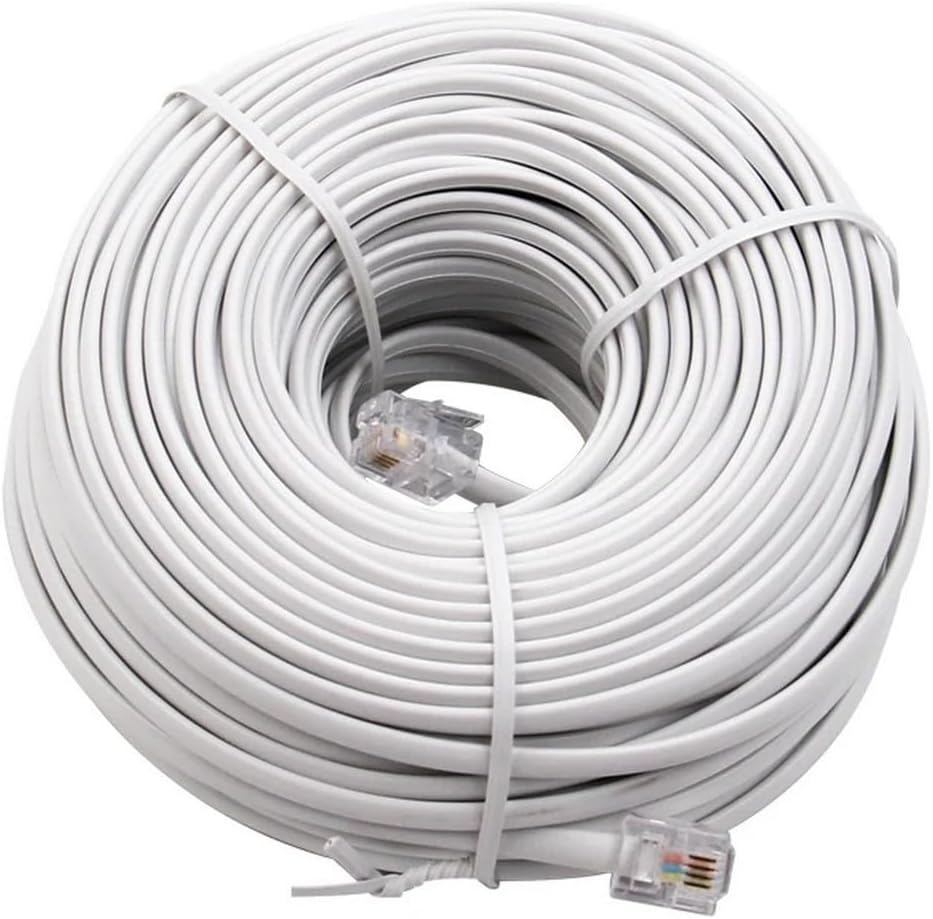 Hazır Telefon Hat Kablosu, İnternet kablosu, 6P/2C, 25 Metre,