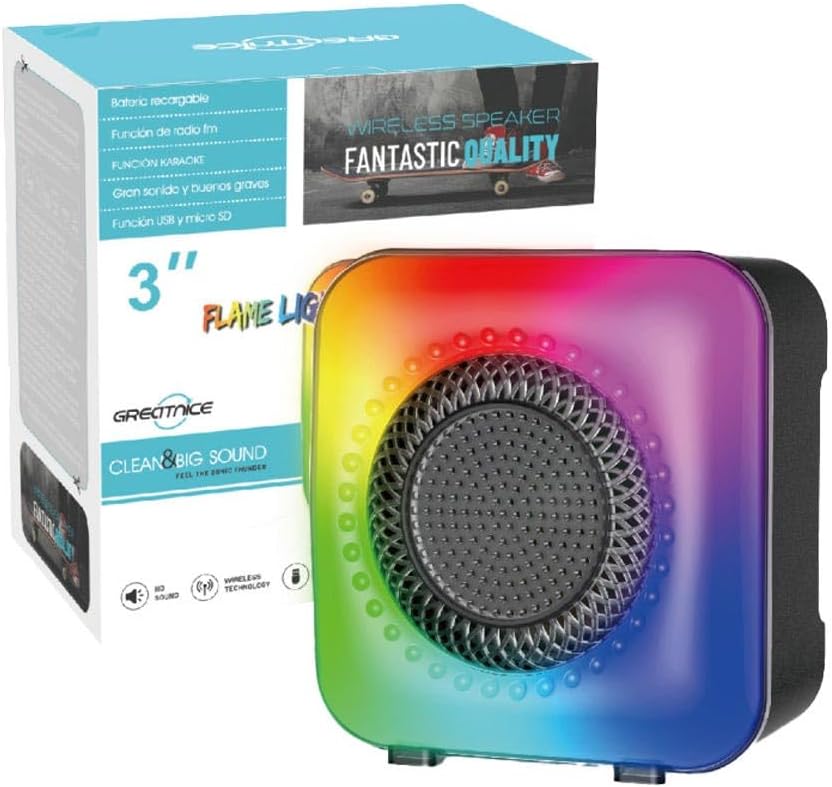 GTS-1373 RGB FM Radyo USB MP3 Player Bluetooth Hoparlör
