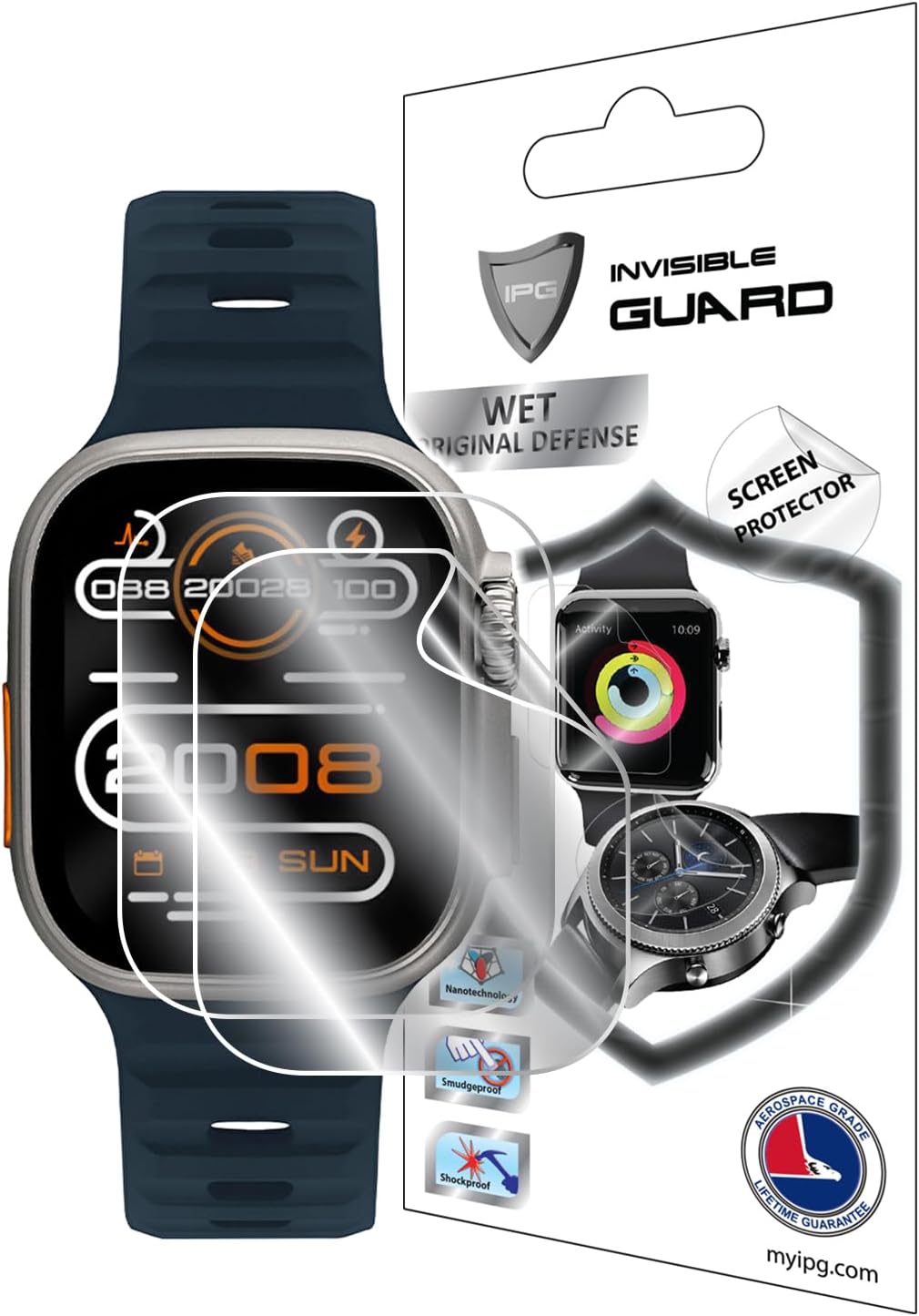 Tiger Pro Plus (SL.09.2223.5) Akıllı Saat ile uyumlu IPG HydroGel Ekran Koruyucu (2 Adet)