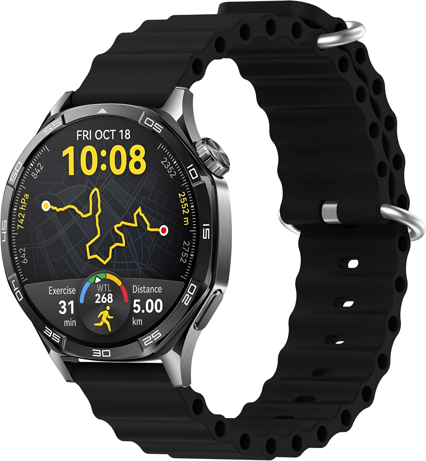 22mm ile Uyumlu Saatler için  Loop 46mm Silikon Kordon (GT5/GT4/ 4 Pro/GT3/GT3 Pro/GT2/GT2 Pro) Galaxy (Gear S3/ 46mm)