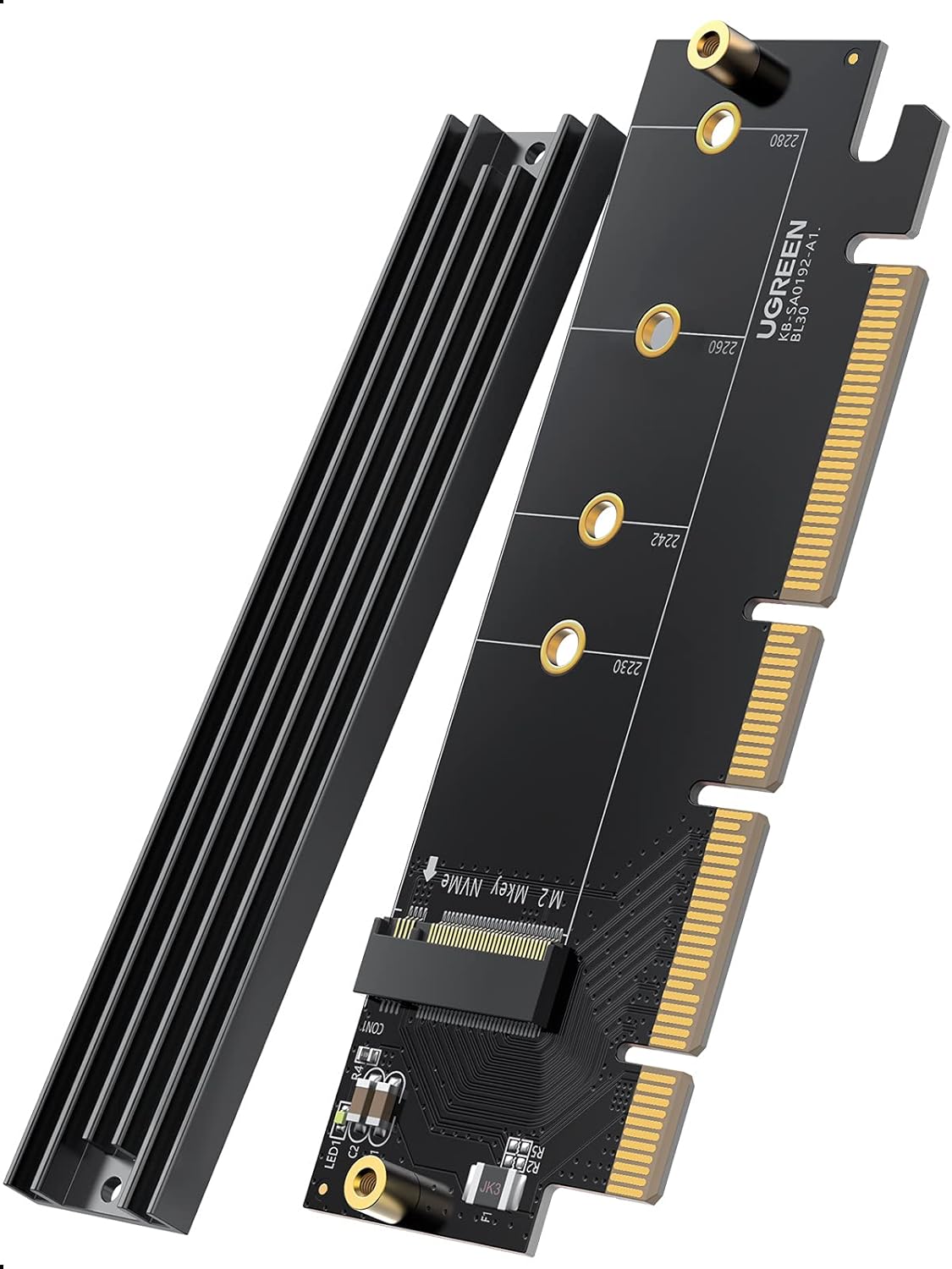 PCIe 4.0 x4 x8 x16 Uyumlu 64Gbps NVMe M.2 SSD Dönüştürücü Adaptör
