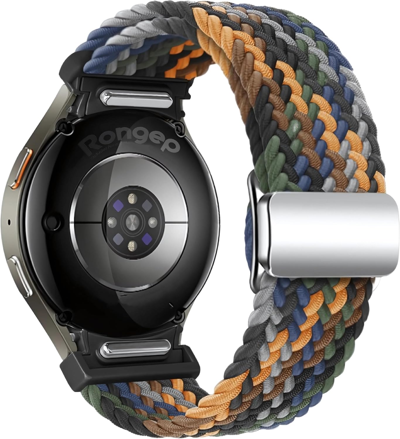 Yeni Nesil Bağlantı Örgü Loop 20mm Kordon ile Uyumlu Galaxy 7/6/5/4 Serisi için Galaxy 7 Kordon (40mm/44mm) 6/4 (47/43/42mm) 5 Pro Uyumlu