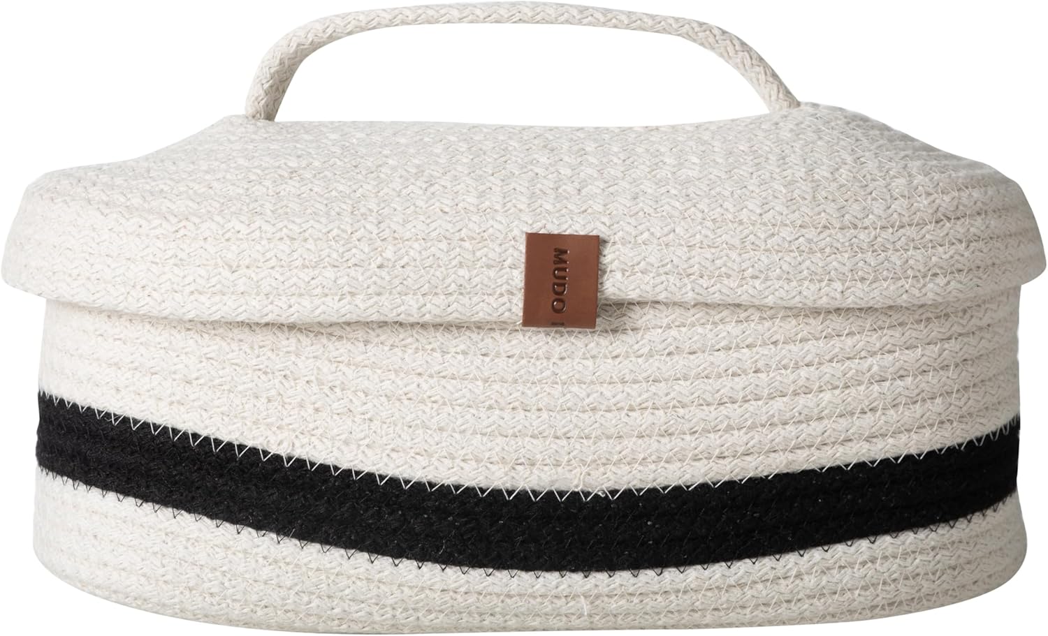 Venus Oval Düzenleyici Sepet Siyah Ekru 30X13X11