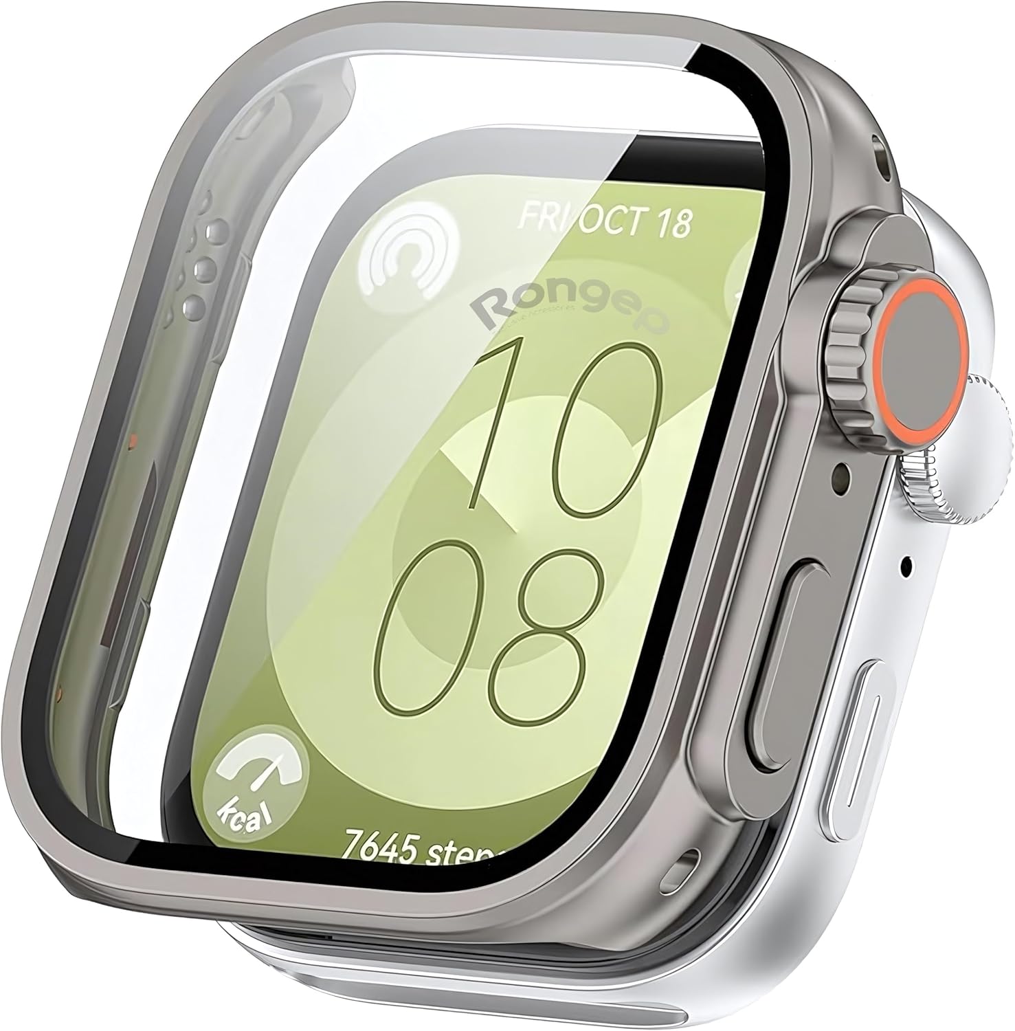 Fit 3 için Kasa Dönüştürücü Kılıf Yeni Nesil Görünüm Veren PC + Temperli Ekran Koruyuculu Dokunmatiği Etkilemeyen Sert Materyalli Kasa Koruyucu Fit 3 Kılıfı (Titanyum)