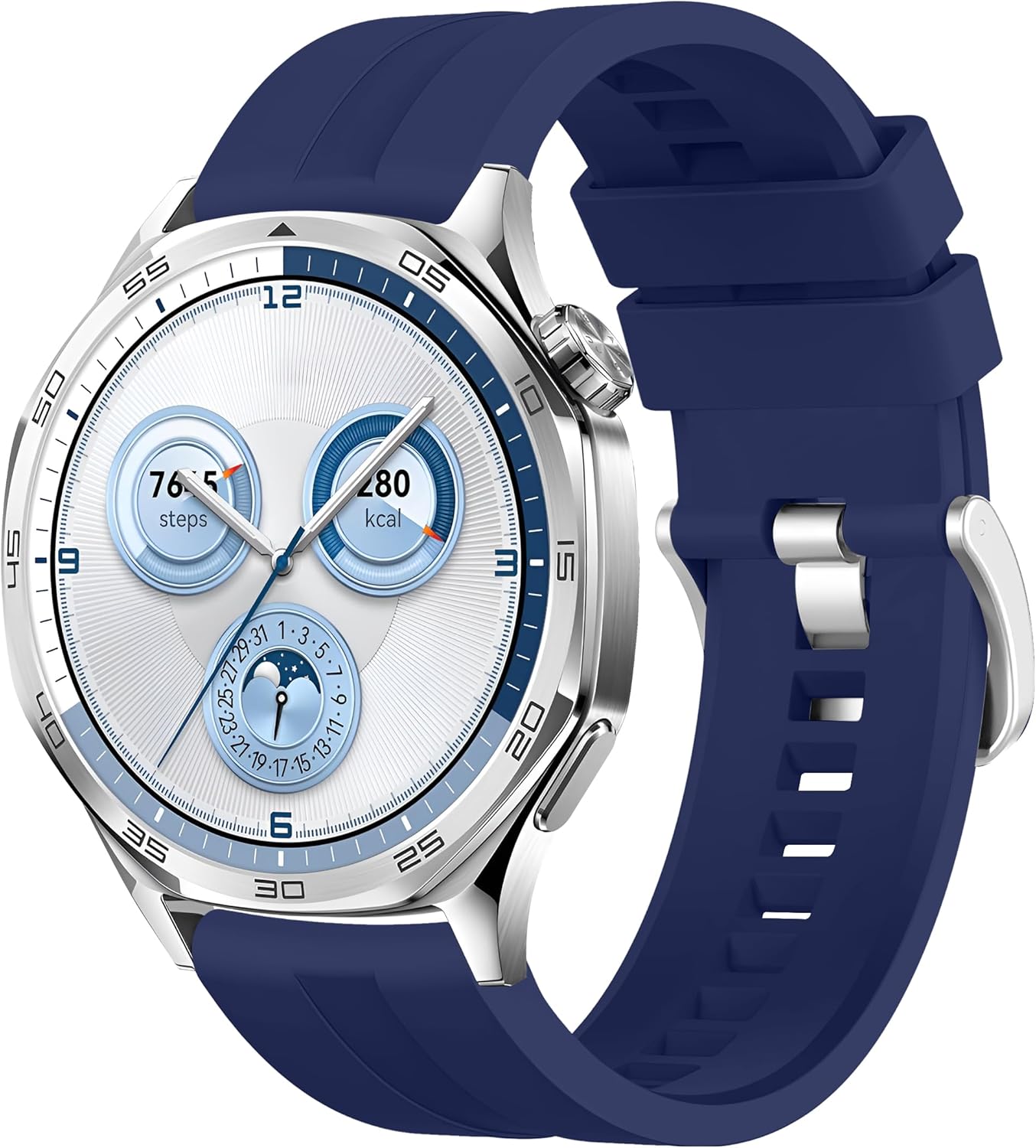 22mm ile Uyumlu Saatler için Yumuşak Şerit Model 46mm Silikon Kordon (GT5 Pro/GT5/GT4/ 4 Pro/GT3/GT3 Pro/GT2/GT2 Pro) Galaxy (Gear S3/ 46mm)