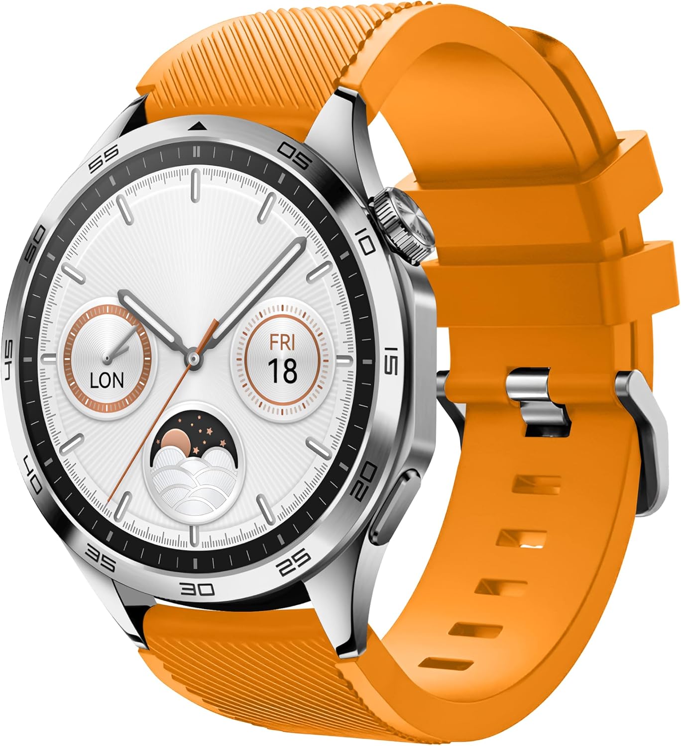 46mm Akıllı Saat Modelleri İçin (/GT4/ 4 Pro/GT3/GT3 Pro/GT2/GT2 Pro) (Gear S3 Frontier/Galaxy 46mm) Çizgi Desenli 22mm Silikon Kordon