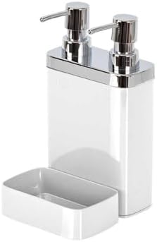 2'Li Sıvı Sabunluk Süngerli Beyaz M-E10-01