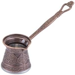 Kosova 1 Döküm Kahve Cezvesi 1-2 Kişilik Bakır Rengi