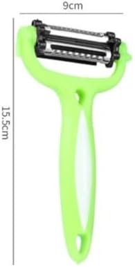 3’ü 1 Arada Döner Başlıklı Sebze ve Meyve Soyacağı – Paslanmaz Çelik Bıçaklı, Ergonomik Saplı, Çok Amaçlı Mutfak Soyacağı