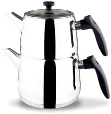 Aleda Serisi Plastik Kulplu 304 Çelik Çaydanlık 2 Litre Hacimli