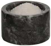 Nero Mermer Baharatlık 6x10 cm Mermer Tuzluk Biberlik Dekoratif Baharatlık Siyah