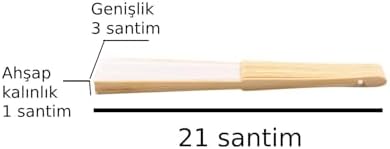 Ahşap Katlanır Yelpaze El Yelpazesi Çok Amaçlı Yelpaze