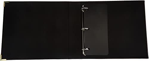 (Burgundy) - 30cm by 30cm 3-Ring Sewn Binder, Burgundy