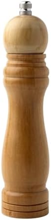 Bambu Gövdeli Komple Ahşap Tuz Karabiber Değirmeni Baharat Öğütücüsü Orta Boy 21 Cm 2 Adet