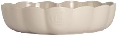 Emile Henry Madeleine Fırın Kabı Kalp 6,5 x 24,5 x 26,5 cm Ekru/Clay