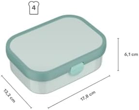 - Campus yemek kutusu, Bento beslenme kutusu, çocuklar için, Bento bölmeli ve çatallı, yemek hazırlama kutusu, klipsli kilitli, BPA içermez ve bulaşık makinesinde yıkanabilir, 750 ml,