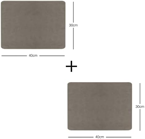 2'li Gri Renk Deri Amerikan Servis 40 x 30 cm