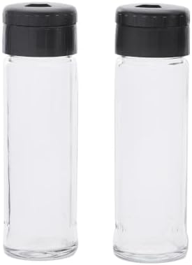 Nina Baharatlık 2li Ahşap Stantlı Nina Baharatlık Tuzluk Biberlik Beyaz Kapak Siyah