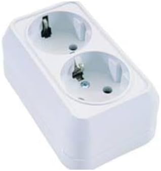 45182 Sıva Üstü İkili Topraklı Priz, Beyaz