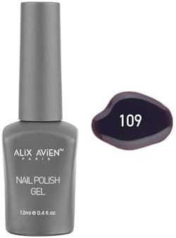 ALIX AVIEN Mor Kırmızı Kalıcı Oje 109-Yoğun Renk Veren Jel Oje 12 ml-Nail UV Gel Polish 109