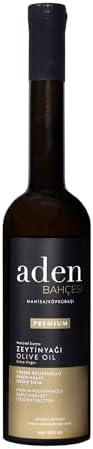 Aden Bahçesi Premium Trilye Erken Hasat Soğuk Sıkım Natürel Sızma Zeytinyağı 500 ml Cam Şişe - 2023 Türkiye'nin En İyisi Ödüllü - 393 Yüksek Polifenol - 0.15 Asit - Sofralık -%100 Doğal-Vegana Uygun