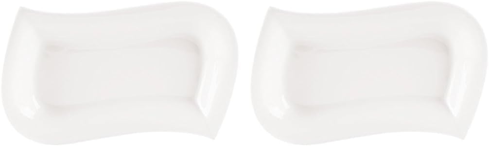 04A+P013055 Perspective Kayık Tabak, Porselen 2li paket