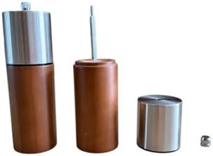 Akasya Komple Ahşap Gövdeli Tuz Karabiber Değirmeni Baharat Öğütücüsü 16 Cm - 2 Adet - 374