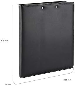 2K 509S Deri, Sekreterlik ve 4 Halka Mekanizmalı Klasör, Siyah, A4