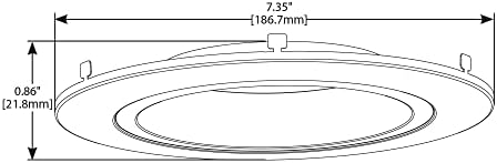 RL 12,7 cm ve 15,24 cm  Bronz Gömme Aydınlatma Retrofit Değiştirilebilir Halkası