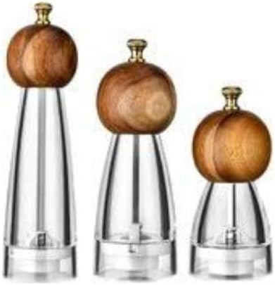 Akasya Kapaklı Baharat Öğütücü – 22,5 cm Cam Baharat, Tuz, Karabiber, Şık ve Dayanıklı Tasarım