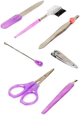 Arsimo 7'li Kişisel Bakım Seti | 7 Parça Manikür Pedikür Kaş Makyaj Kişisel Bakım Seti